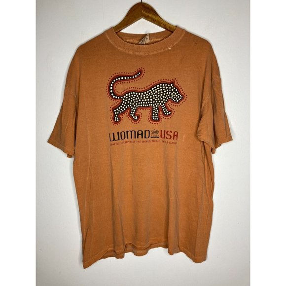 Vintage 1999 WOMAD Seattle Music Festival Men's XL T-Shirt 90's READ - Picture 1 of 12